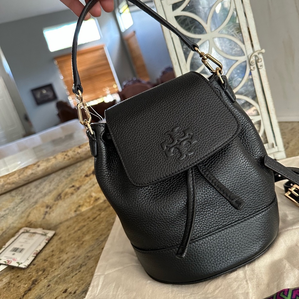 New Tory Burch Thea backpack /satchel/ shoulder leather bag <each>398 re… - Picture 12 of 16